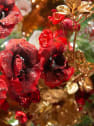 Rama artificial de flor de Cornus roja 78 cm