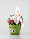 Taza decorativa con Echeveria - Especial Halloween
