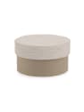 Caja de regalo redonda beige - talla S