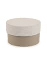 Caja de regalo redonda beige - talla M
