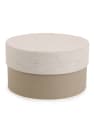 Caja de regalo redonda beige - talla L