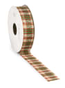 Lazo de cuadros verde 25 mm × 15 m (set 2 uds)