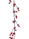Guirnalda artificial de bayas rojas 130 cm