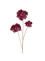 Vara artificial de hortensia con bayas granate 88 cm