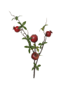 Rama artificial de granadas con hojas 68 cm