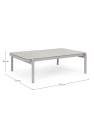 Conjunto de jardín Bizzotto FLORENCIA de aluminio moon