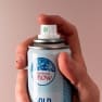 Nieve artificial dorada en spray