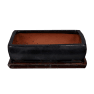 Maceta bonsai kofun+plato antracita