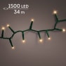 Luces de Navidad Compact twinkle Amarillo 1500 Leds (cable verde de 34m)