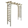 Pérgola de madera de paso recta