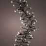 Luces de Navidad Cluster twinkle Blanco 1512 Leds (cable negro de 13,5m)