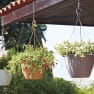 Maceta de plástico Artevasi antracita Algarve colgante