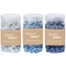 Bote piedras deco azul c 500gr