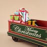 Tren de Navidad Rojo de Metal