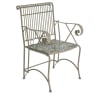 Silla de Jardín Toulouse Plegable de Hierro en Mosaico Taupe 57x46x90,5
