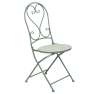 Silla de Hierro Eze Bistro con Mosaico de Azulejos Plegable Exterior 39x46,5x93,5