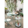 Silla de Hierro Eze Bistro con Mosaico de Azulejos Plegable Exterior 39x46,5x93,5