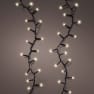 Luces de Navidad Battery Compact twinkle Blanco 600 Leds (cable negro de 14,98m)