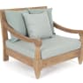 Sillón de jardín Bizzotto BALI verde agua/madera natural