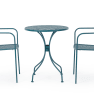 Mesa de Jardín Lizette Azul Plegable de Acero ø60