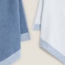 Pack de 2 Trapos de Rizo Azul Textura