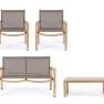 Conjunto de jardín Bizzotto KALLEN 4 piezas natural