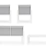 Conjunto de jardín Bizzotto KALLEN 4 piezas blanco