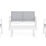 Conjunto de jardín Bizzotto KALLEN 4 piezas blanco