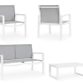 Conjunto de jardín Bizzotto KALLEN 4 piezas blanco