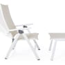 Silla de jardín Bizzotto CRUISE blanco reclinable