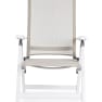 Silla de jardín Bizzotto CRUISE blanco reclinable