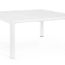 Mesa de comedor exterior Bizzotto KIPLIN cuadrada/rectangular blanca extensible