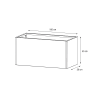 Herstera Metal Planter - Jardinera METAL PLANTER 50 blanco luna