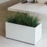 Herstera Metal Planter - Jardinera METAL PLANTER 50 blanco luna