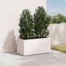 Herstera Metal Planter - Jardinera METAL PLANTER 50 blanco luna