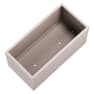Herstera Metal Planter - Jardinera METAL PLANTER 50 taupe oscuro