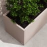 Herstera Metal Planter - Jardinera METAL PLANTER 50 taupe oscuro