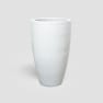 Maceta Fronda esmaltada Glazed blanco (Campana alta)
