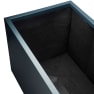 Herstera Metal Planter - Bolsa de fieltro negra