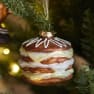 Adorno Colgante Navideño Pudding de Cristal