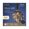 Bola decorativa LED marrón blanco cálido Ø14 cm