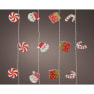 Guirnalda LED Navidad blanco cálido 135 cm, 10 luces