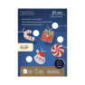 Guirnalda LED Navidad blanco cálido 135 cm, 10 luces