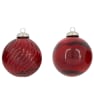 Bola para Árbol de Navidad de Cristal Reciclado rojo