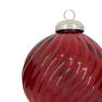 Bola para Árbol de Navidad de Cristal Reciclado rojo