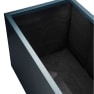 Herstera Metal Planter - Bolsa de fieltro negra