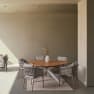 Mesa de comedor exterior Bizzotto PALMDALE blanca