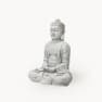 Figura de jardín Buda sentado en gris