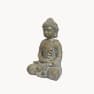 Figura de jardín Buda sentado en dorado