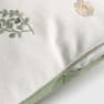 Funda de cojín de algodón con bordado floral Groun